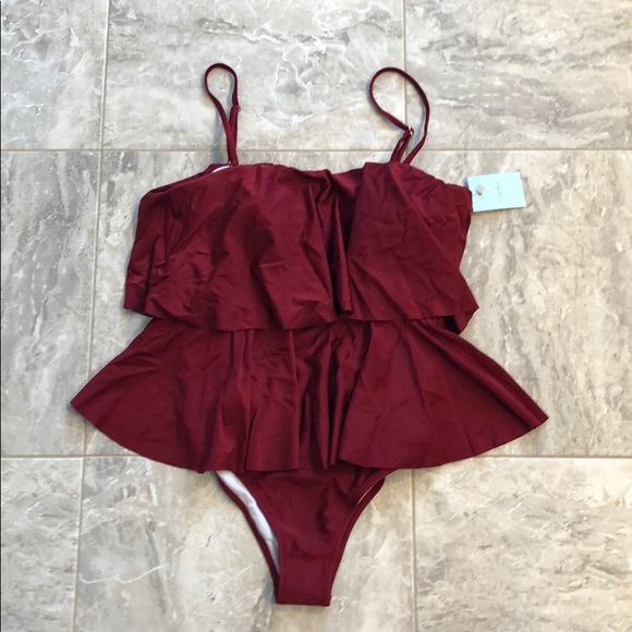 Cupshe Other - NWT CUPSHE Ruffle Swimsuit (L)